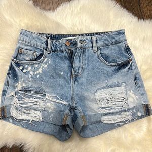 Zara High Rise Jean Short